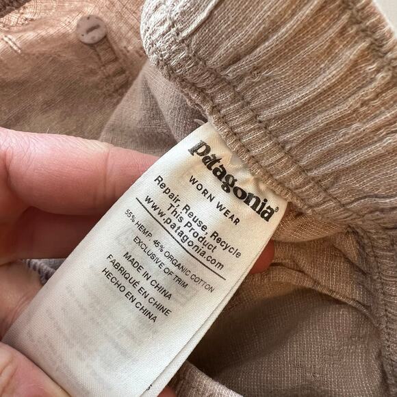 Patagonia Island Hemp Organic Cotton Drawstring Waist Jogger Pants Women's S - Picture 7 of 14